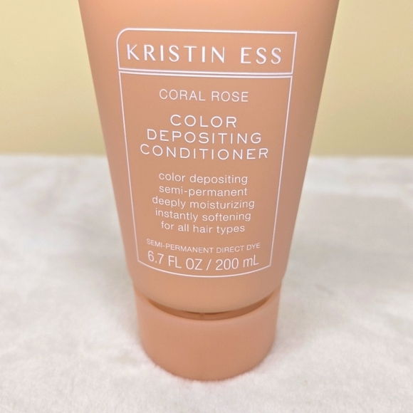 Kristin Ess Color Depositing Conditioner 6.7 Oz Coral Rose Semi-Permanent - Picture 6 of 7